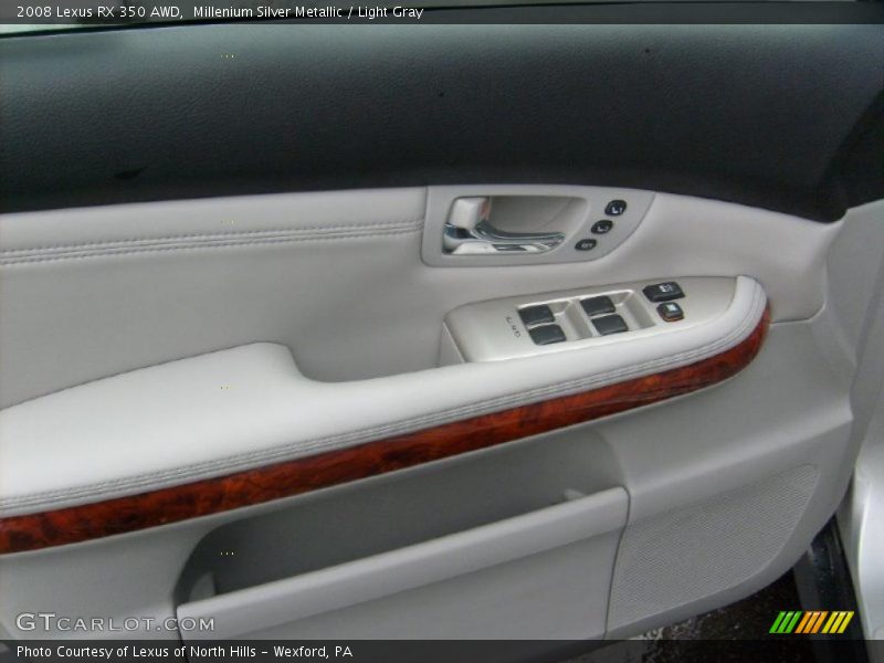 Millenium Silver Metallic / Light Gray 2008 Lexus RX 350 AWD