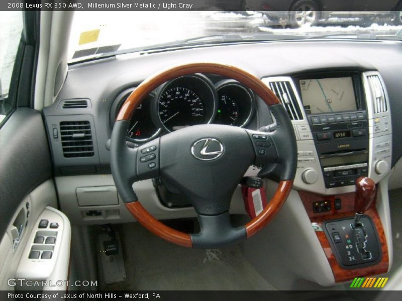 Millenium Silver Metallic / Light Gray 2008 Lexus RX 350 AWD