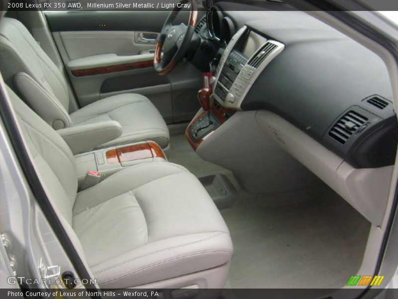 Millenium Silver Metallic / Light Gray 2008 Lexus RX 350 AWD