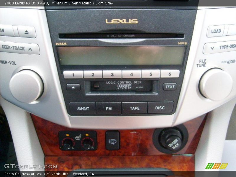 Millenium Silver Metallic / Light Gray 2008 Lexus RX 350 AWD