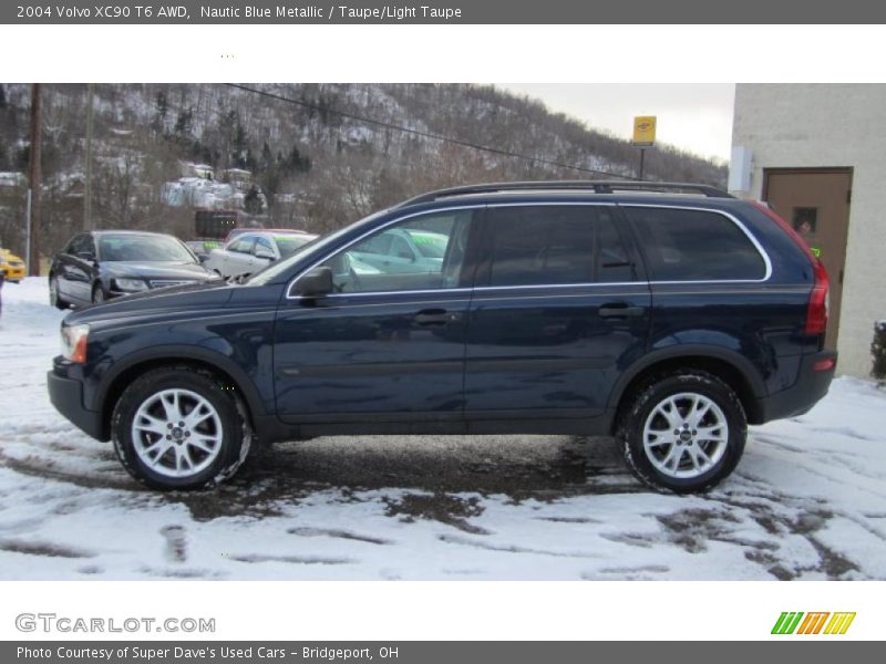 Nautic Blue Metallic / Taupe/Light Taupe 2004 Volvo XC90 T6 AWD