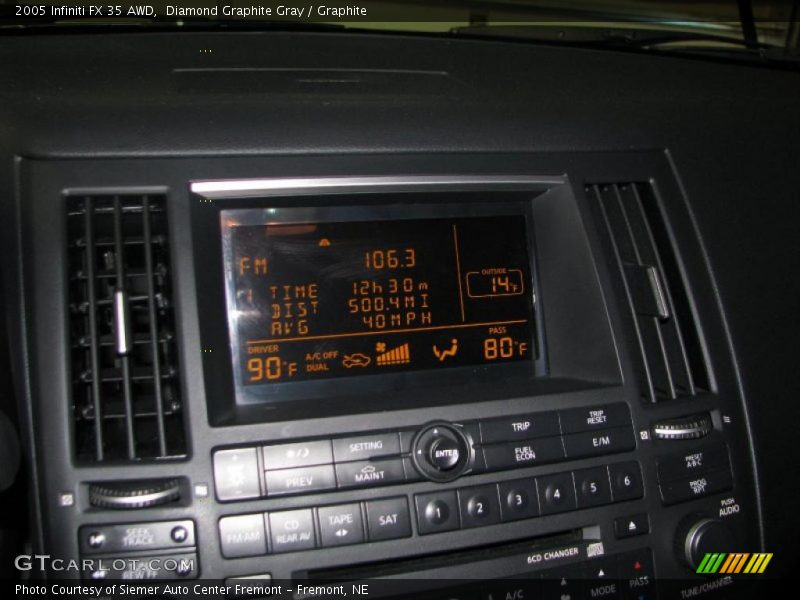 Diamond Graphite Gray / Graphite 2005 Infiniti FX 35 AWD
