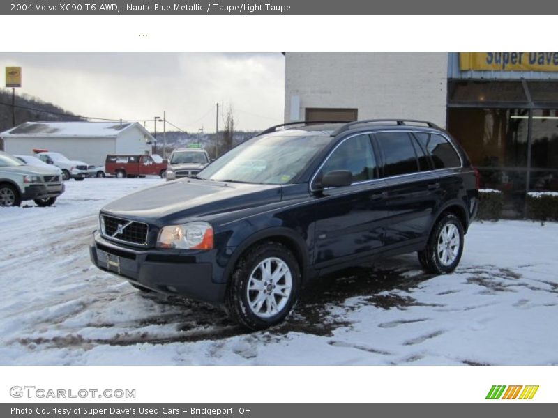 Nautic Blue Metallic / Taupe/Light Taupe 2004 Volvo XC90 T6 AWD