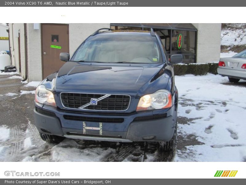 Nautic Blue Metallic / Taupe/Light Taupe 2004 Volvo XC90 T6 AWD