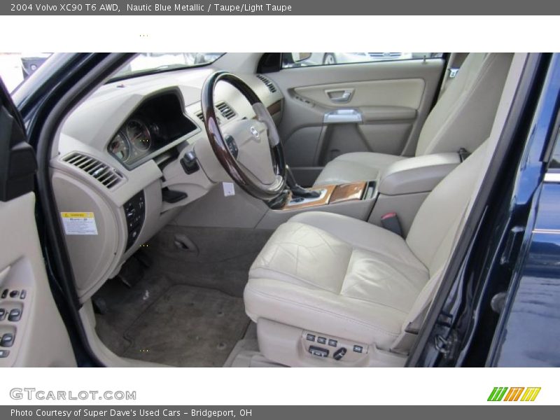 Nautic Blue Metallic / Taupe/Light Taupe 2004 Volvo XC90 T6 AWD