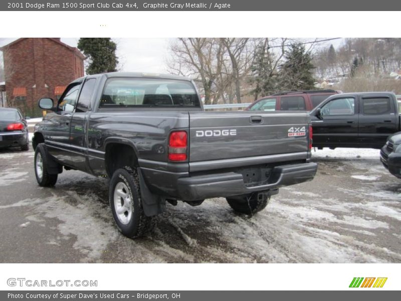 Graphite Gray Metallic / Agate 2001 Dodge Ram 1500 Sport Club Cab 4x4