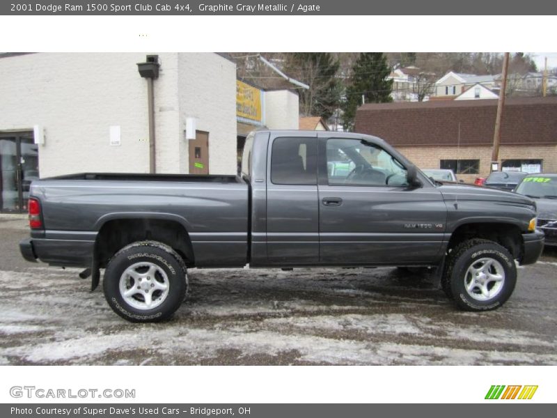 Graphite Gray Metallic / Agate 2001 Dodge Ram 1500 Sport Club Cab 4x4