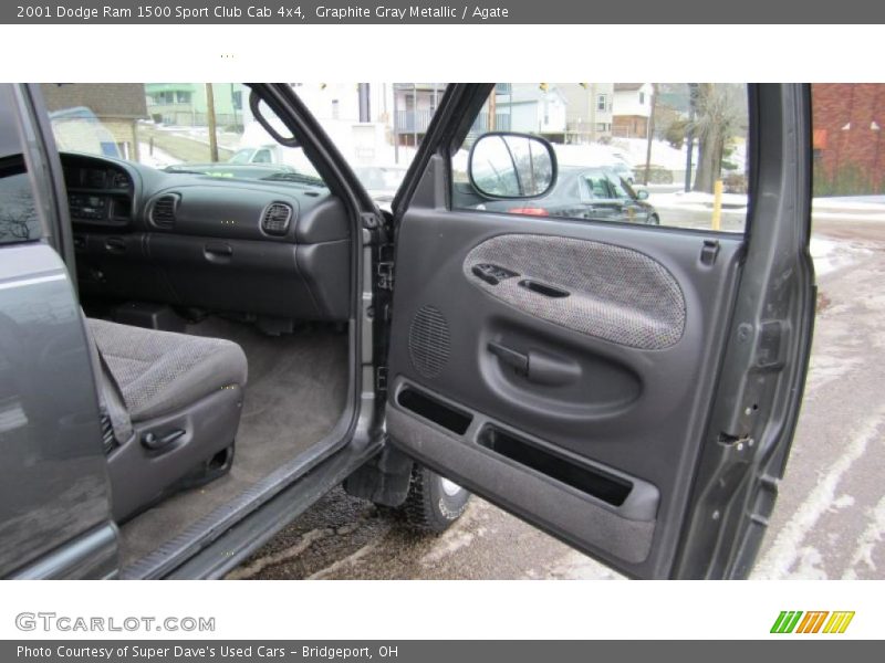 Graphite Gray Metallic / Agate 2001 Dodge Ram 1500 Sport Club Cab 4x4