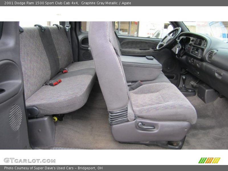Graphite Gray Metallic / Agate 2001 Dodge Ram 1500 Sport Club Cab 4x4