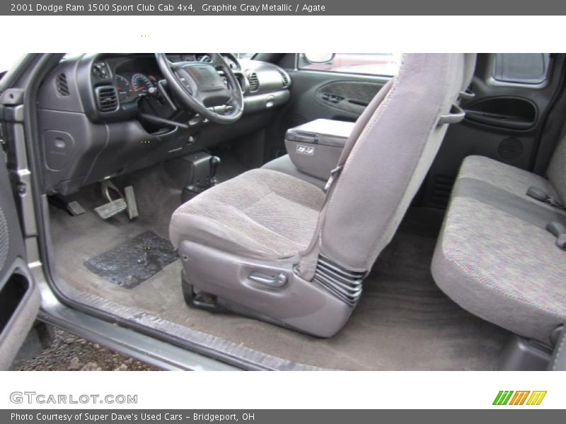  2001 Ram 1500 Sport Club Cab 4x4 Agate Interior