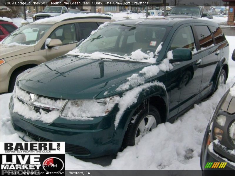 Melbourne Green Pearl / Dark Slate Gray/Light Graystone 2009 Dodge Journey SXT