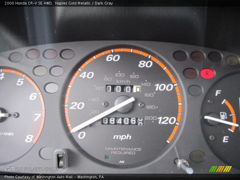 Naples Gold Metallic / Dark Gray 2000 Honda CR-V SE 4WD