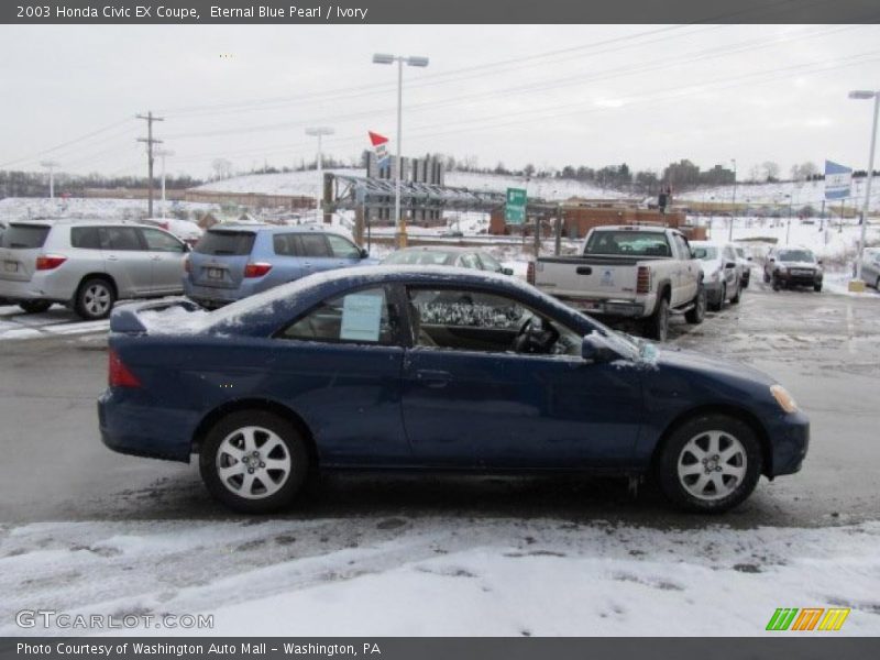 Eternal Blue Pearl / Ivory 2003 Honda Civic EX Coupe