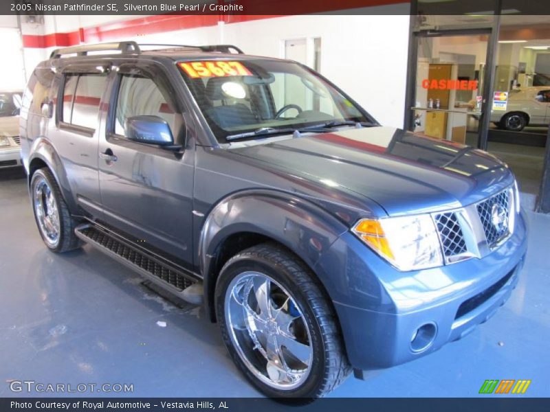 Silverton Blue Pearl / Graphite 2005 Nissan Pathfinder SE
