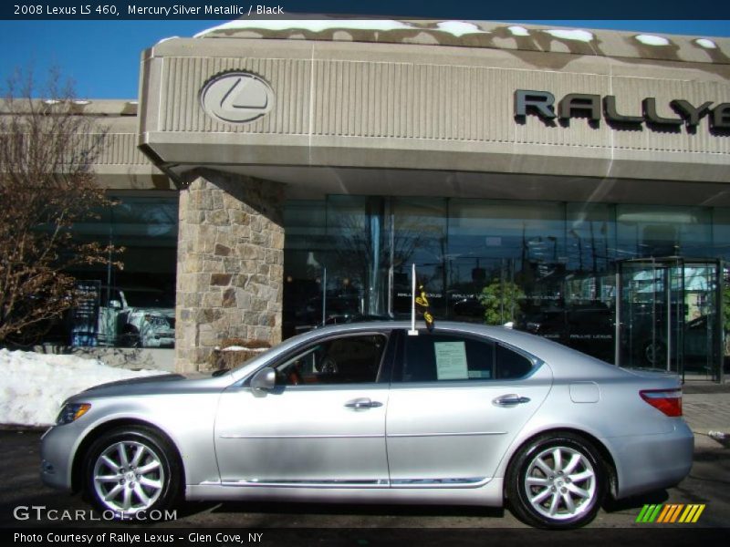 Mercury Silver Metallic / Black 2008 Lexus LS 460