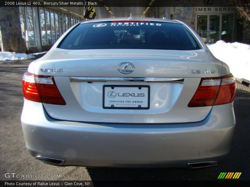 Mercury Silver Metallic / Black 2008 Lexus LS 460