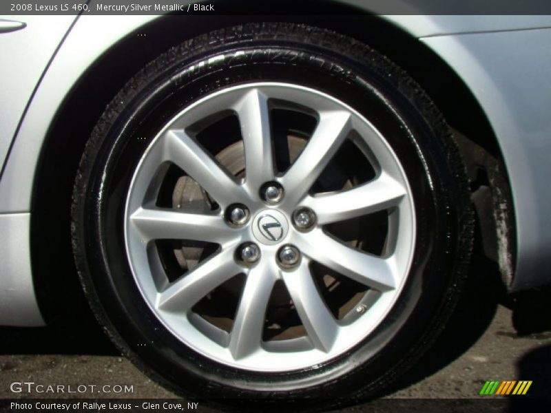Mercury Silver Metallic / Black 2008 Lexus LS 460