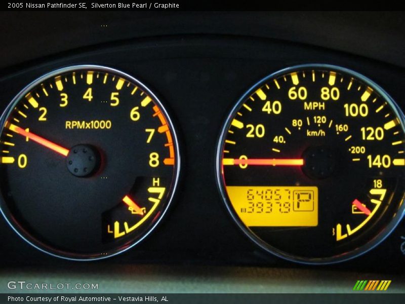 Silverton Blue Pearl / Graphite 2005 Nissan Pathfinder SE