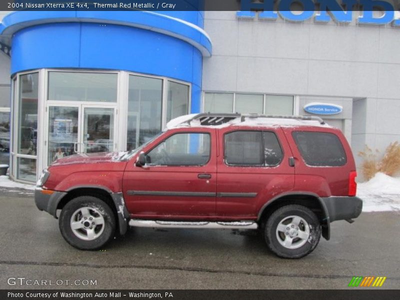 Thermal Red Metallic / Gray 2004 Nissan Xterra XE 4x4