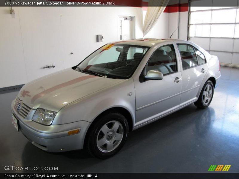 Silver Arrow Metallic / Black 2000 Volkswagen Jetta GLS Sedan