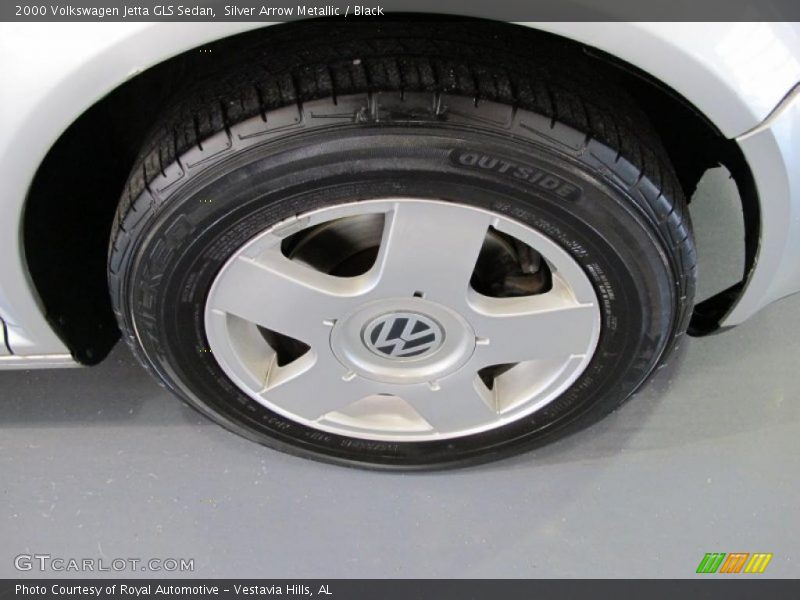 Silver Arrow Metallic / Black 2000 Volkswagen Jetta GLS Sedan