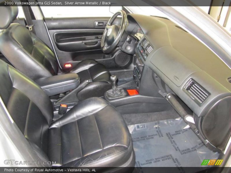 Silver Arrow Metallic / Black 2000 Volkswagen Jetta GLS Sedan
