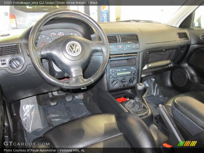 Silver Arrow Metallic / Black 2000 Volkswagen Jetta GLS Sedan