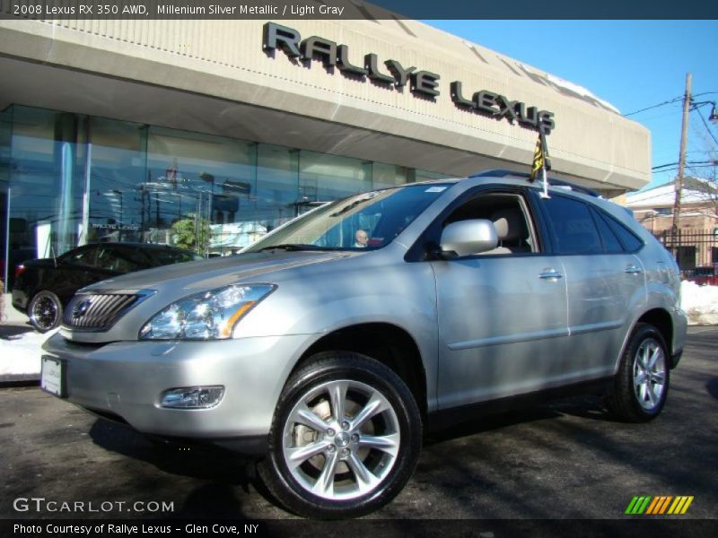 Millenium Silver Metallic / Light Gray 2008 Lexus RX 350 AWD