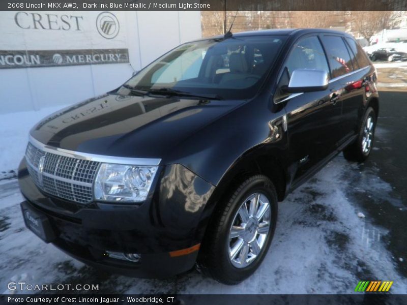 Dark Ink Blue Metallic / Medium Light Stone 2008 Lincoln MKX AWD