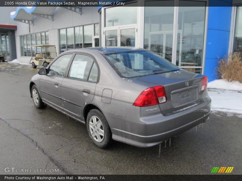 Magnesium Metallic / Gray 2005 Honda Civic Value Package Sedan
