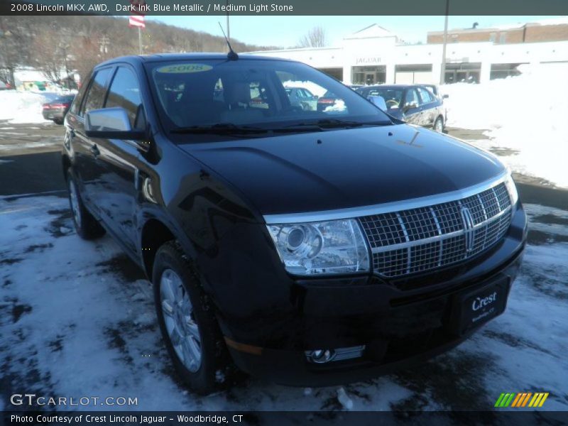 Dark Ink Blue Metallic / Medium Light Stone 2008 Lincoln MKX AWD