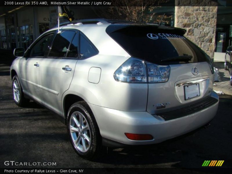 Millenium Silver Metallic / Light Gray 2008 Lexus RX 350 AWD