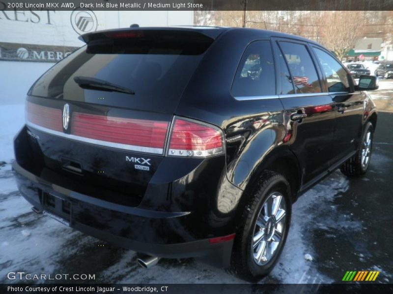 Dark Ink Blue Metallic / Medium Light Stone 2008 Lincoln MKX AWD