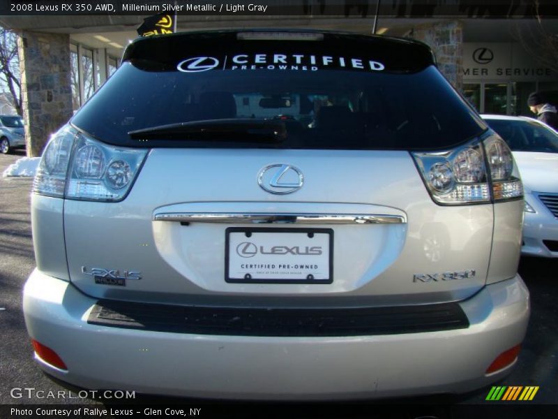 Millenium Silver Metallic / Light Gray 2008 Lexus RX 350 AWD