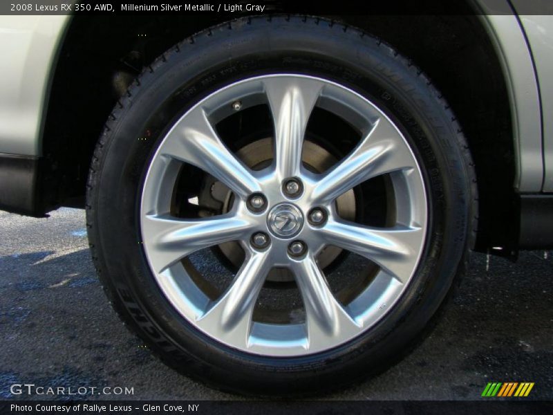 Millenium Silver Metallic / Light Gray 2008 Lexus RX 350 AWD