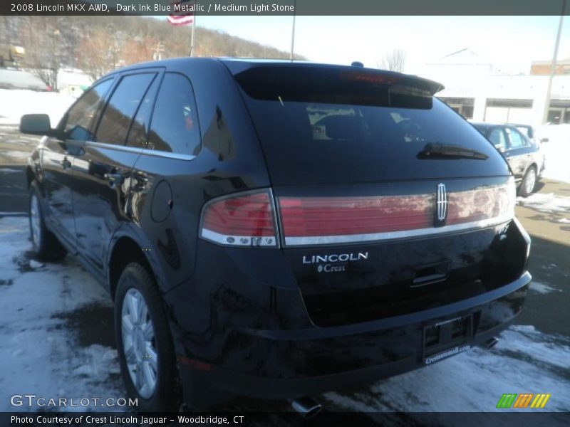 Dark Ink Blue Metallic / Medium Light Stone 2008 Lincoln MKX AWD