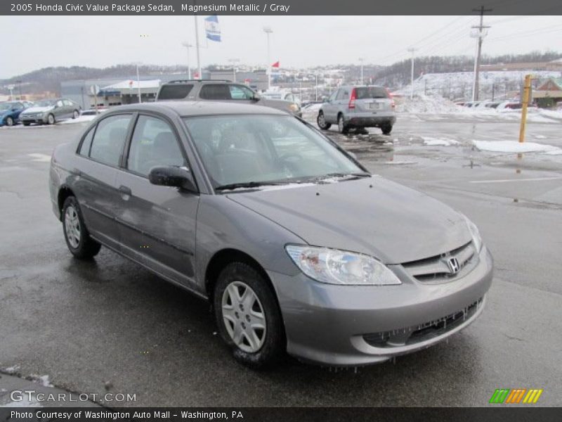 Magnesium Metallic / Gray 2005 Honda Civic Value Package Sedan