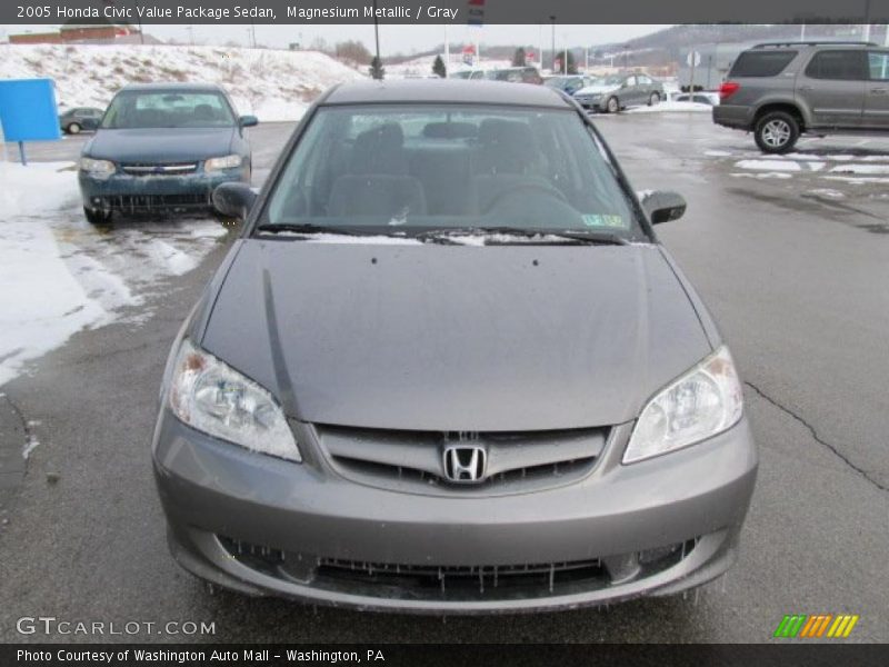 Magnesium Metallic / Gray 2005 Honda Civic Value Package Sedan