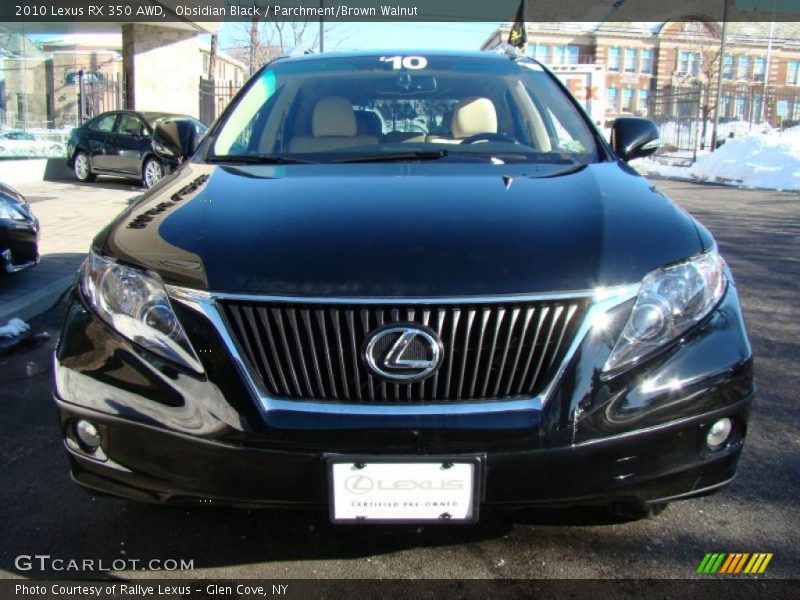 Obsidian Black / Parchment/Brown Walnut 2010 Lexus RX 350 AWD