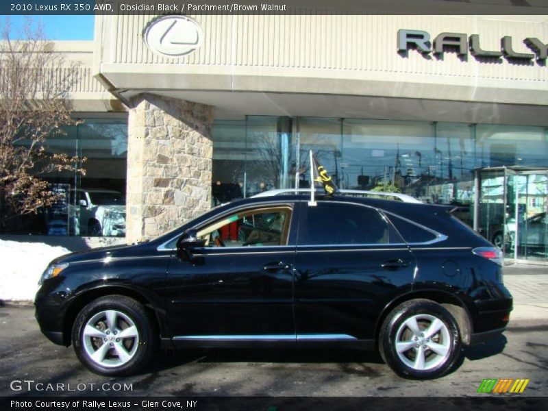 Obsidian Black / Parchment/Brown Walnut 2010 Lexus RX 350 AWD