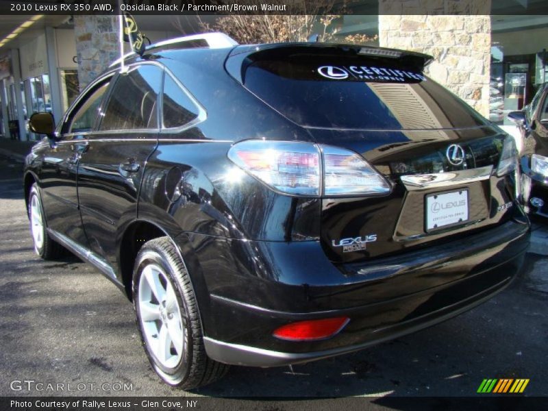 Obsidian Black / Parchment/Brown Walnut 2010 Lexus RX 350 AWD