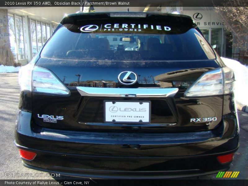 Obsidian Black / Parchment/Brown Walnut 2010 Lexus RX 350 AWD