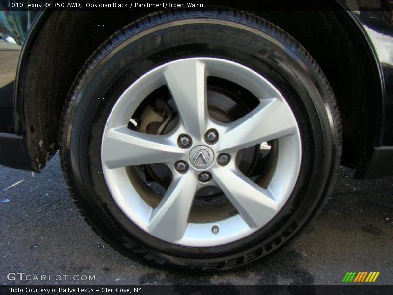 Obsidian Black / Parchment/Brown Walnut 2010 Lexus RX 350 AWD