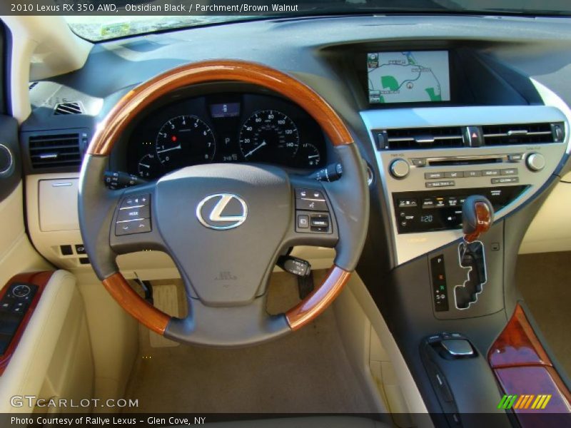 Obsidian Black / Parchment/Brown Walnut 2010 Lexus RX 350 AWD