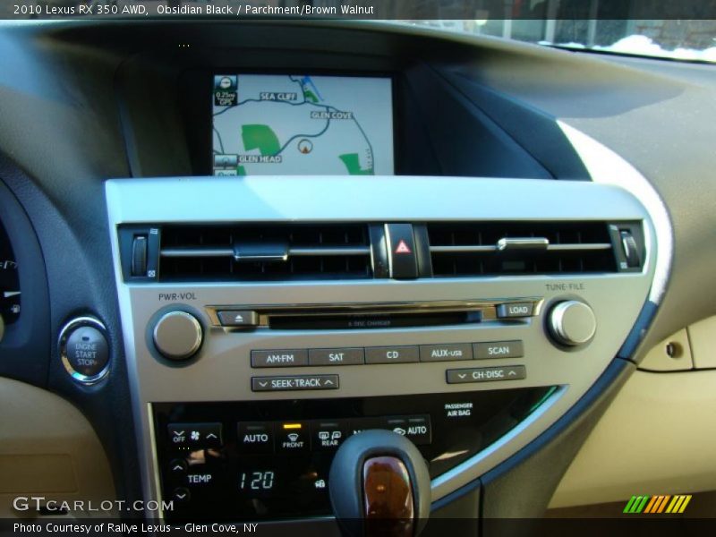 Obsidian Black / Parchment/Brown Walnut 2010 Lexus RX 350 AWD