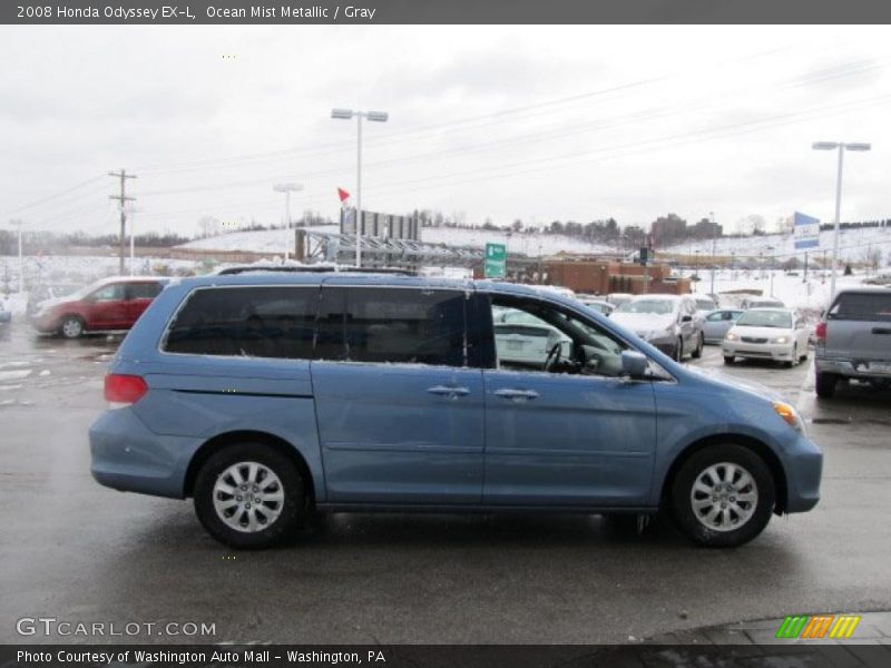 Ocean Mist Metallic / Gray 2008 Honda Odyssey EX-L