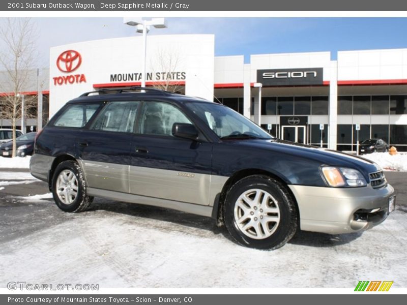 Deep Sapphire Metallic / Gray 2001 Subaru Outback Wagon