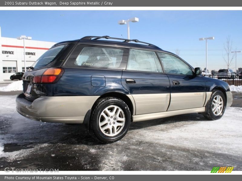 Deep Sapphire Metallic / Gray 2001 Subaru Outback Wagon