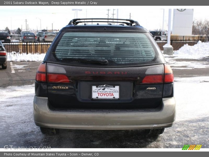 Deep Sapphire Metallic / Gray 2001 Subaru Outback Wagon