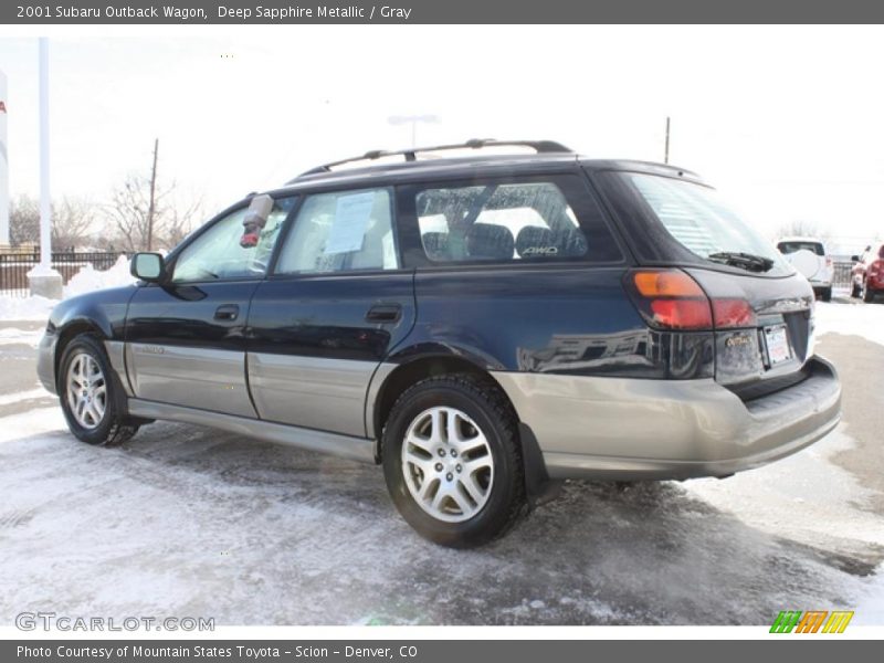 Deep Sapphire Metallic / Gray 2001 Subaru Outback Wagon